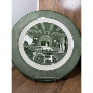 Colonial Homestead By Royal 13" Round Platter Chop Plate Rare USA No chips